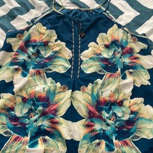 Floral tank top blouse